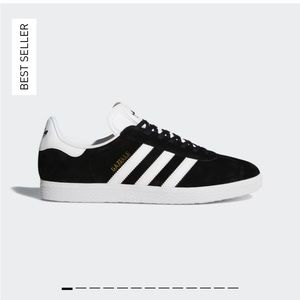 Black and White Adidas Gazelles